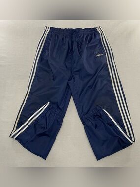 Adidas Track Pants Men's Small Black Trefoil Athletic Training Workout Joggers
